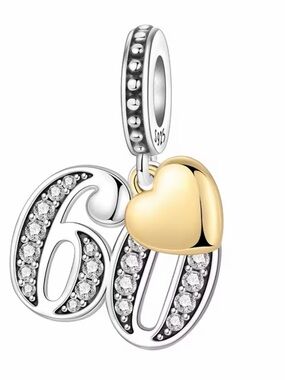 Nordstrom Two-Tone 60 Charm Pendant with Gold Heart